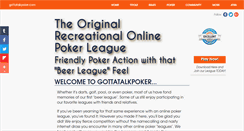 Desktop Screenshot of gottatalkpoker.com